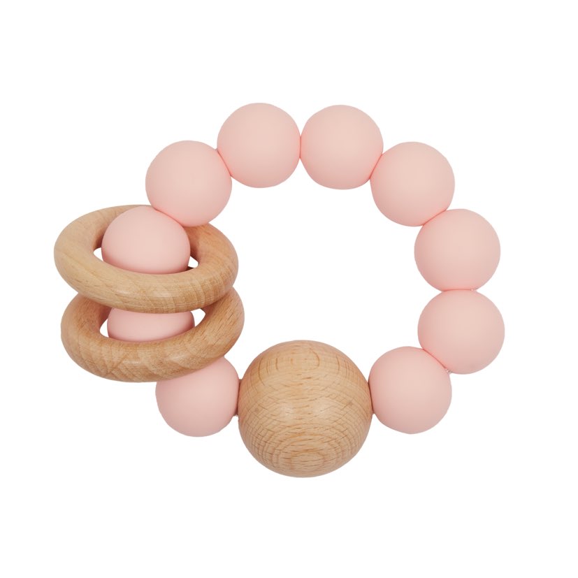 Ring Teether – Baby Pink