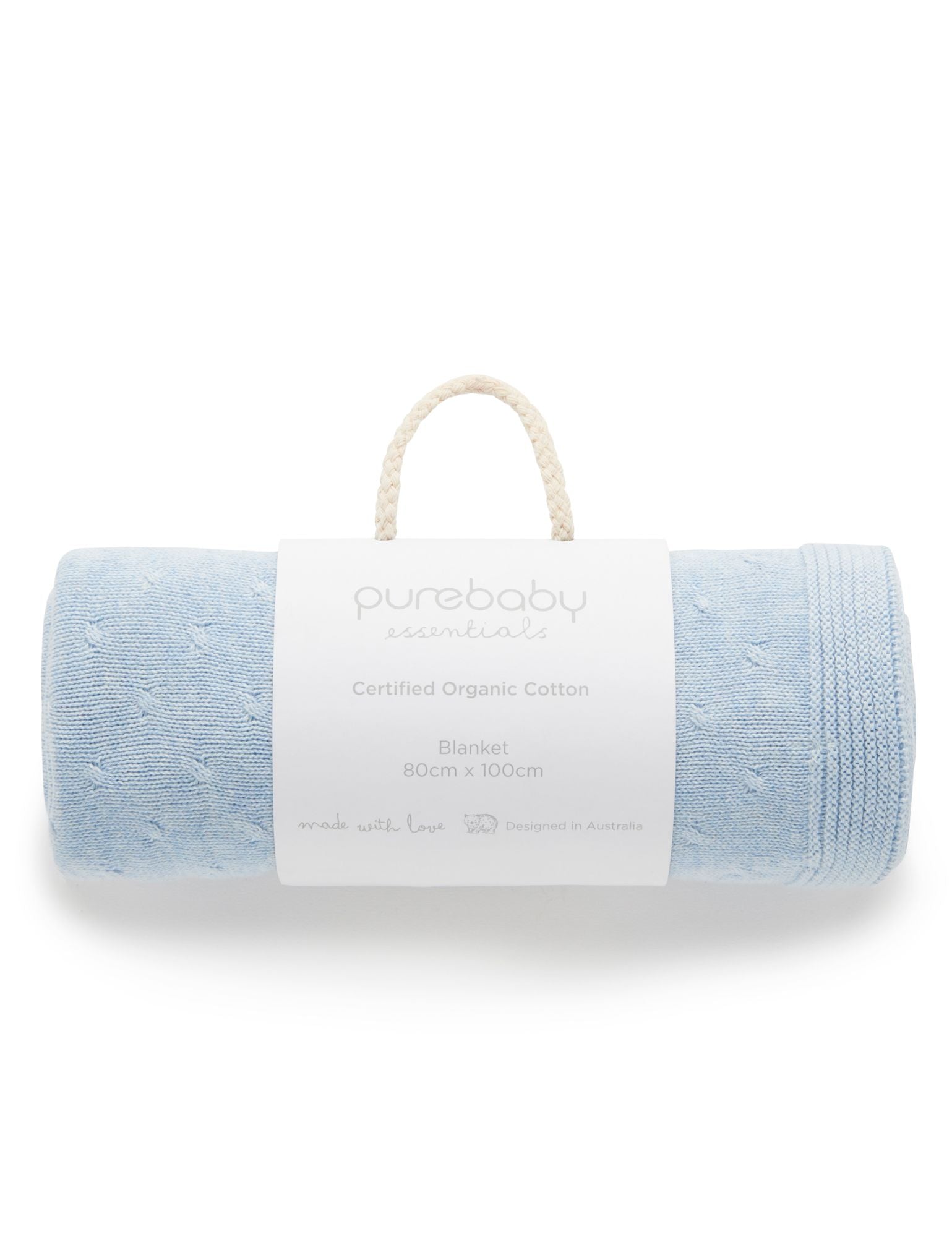 Essentials Blanket – Pale Blue
