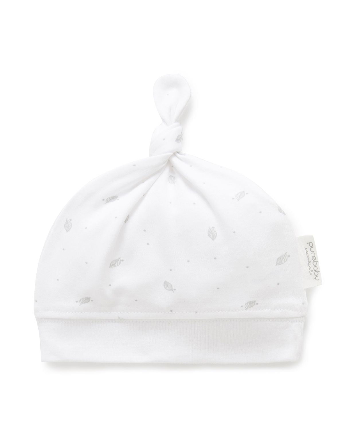 Knot Hat – Pale Grey Leaf