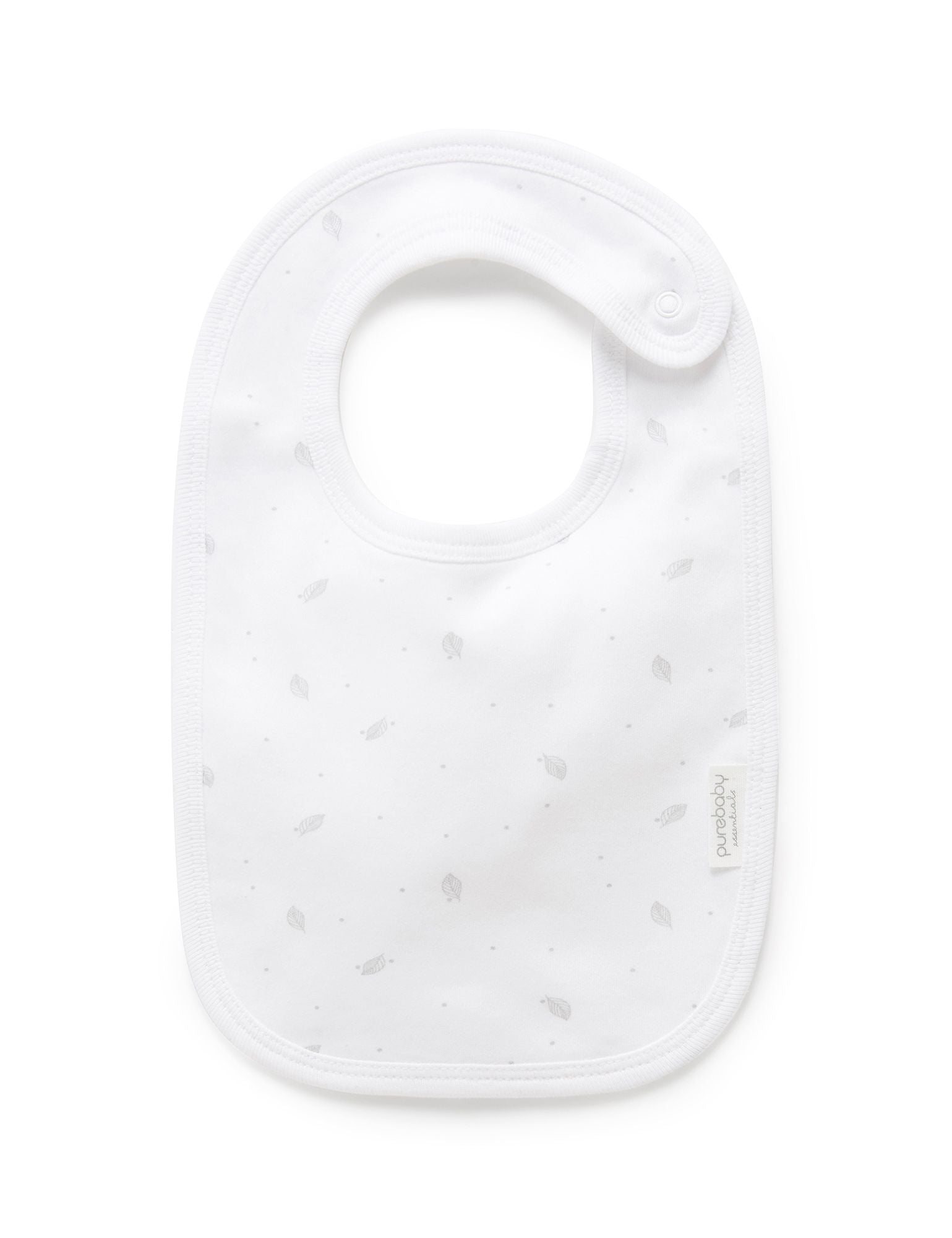 Essentials Bib – Pale Grey Leaf
