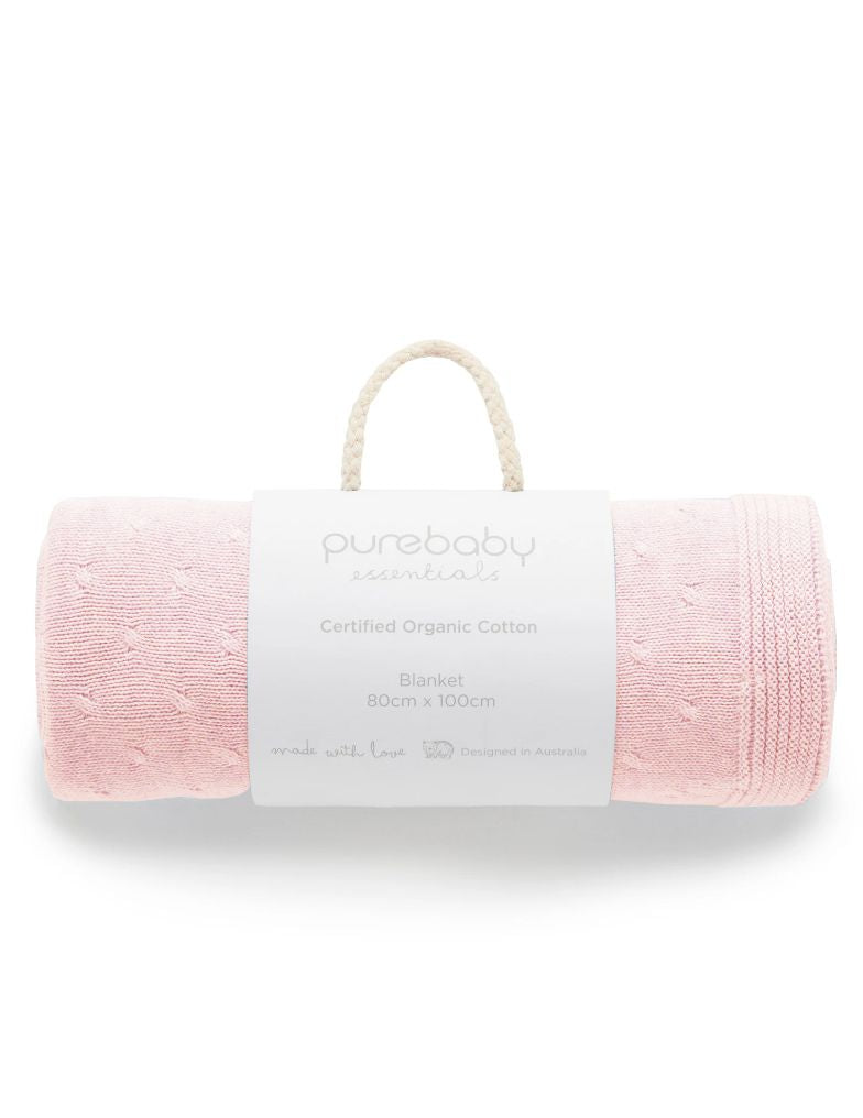 Essentials Blanket – Pale Pink